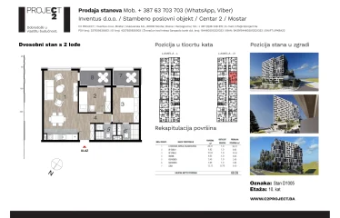 Lamela D deseti kat stan D1005