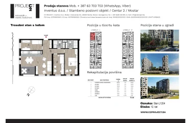 Lamela L dvanaesti kat stan L1204