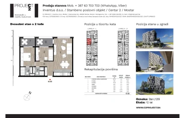 Lamela L dvanaesti kat stan L1205