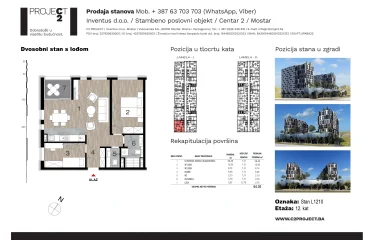 Lamela L dvanaesti kat stan L1210