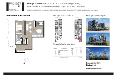 Lamela D drugi kat stan D210