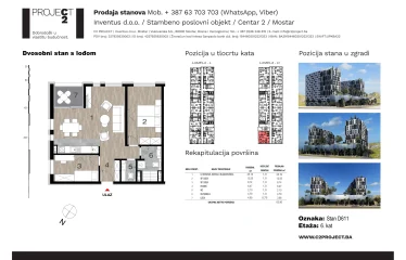 Lamela D šesti kat stan D611